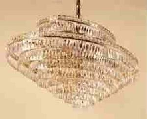 LAMPARA TECHO PARIS OVAL 90X50 ORO CRISTAL ASFOUR - BML