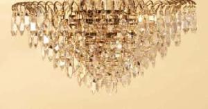 LAMPARA TECHO NIZA PLAFÓN DIÁM. 60 CM-1 CR. RINXO (6 PISOS) CRISTAL ASFOUR - BML