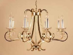 LAMPARA TECHO PRESTIGE 65X60 LATÓN ENVEJECIDO ORO/PLATA, PRECIOS SIN PANTALLAS, CRISTAL ASFOUR - BML