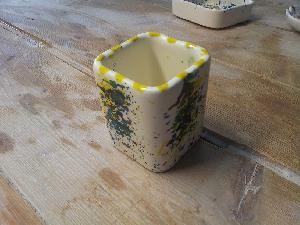 ARTESANIA CERAMICA CUBILETE BOLIGRAFERO 10X8X0,5 REF. 3401 (PAQUETE 2 PIEZAS) - MOL