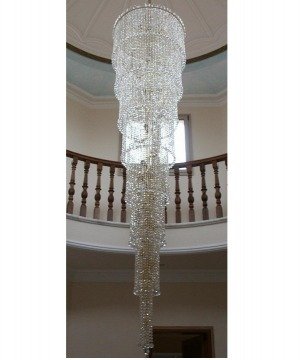 LAMPARA TECHO MARBELLA COPENS 50X180 (1 CORONA, 5 PISOS) CRISTAL ASFOUR - BML