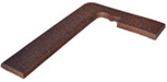 ZANQUIN 41X8X8 MODELO A IZQUIERDA GRES LAVA - GDB